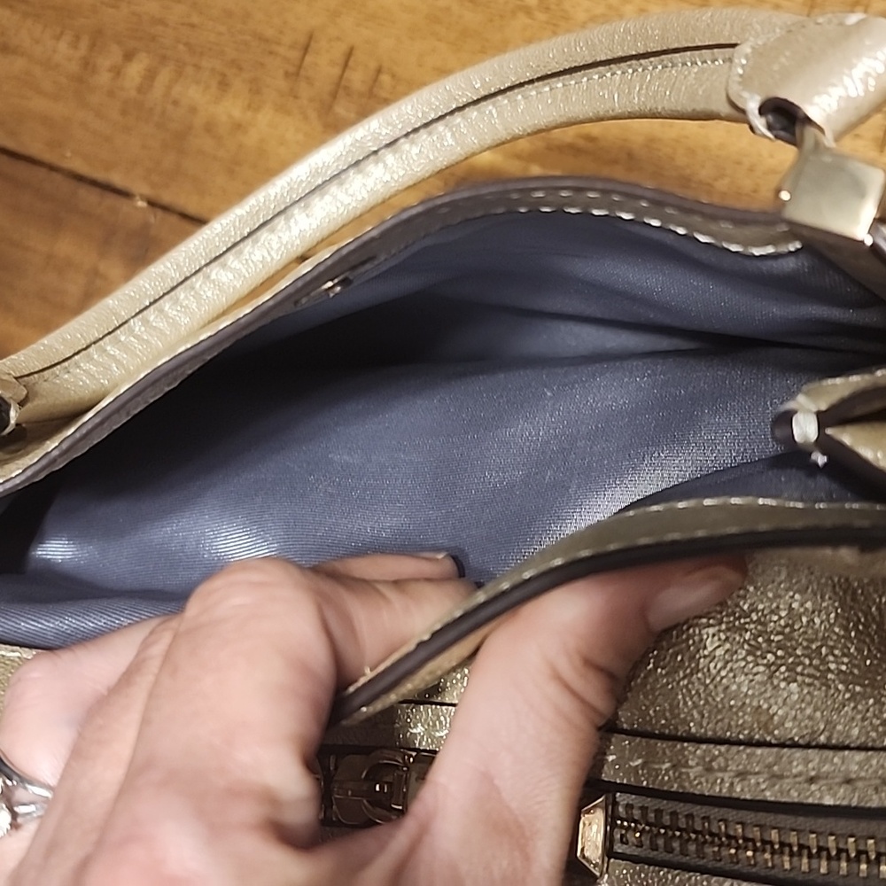 Gianni Bini Metallic Gold Satchel - Picture 14 of 16